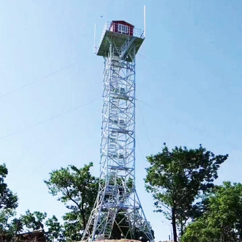 எஃகு அமைப்பு வெளிப்புற இயற்கைக் காட்சிப் பகுதி கண்காணிப்பு கோபுரம்